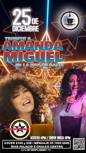 TRIBUTO A AMANDA MIGUEL EN LA VOZ DE GALIA 25 DE DICIEMBRE