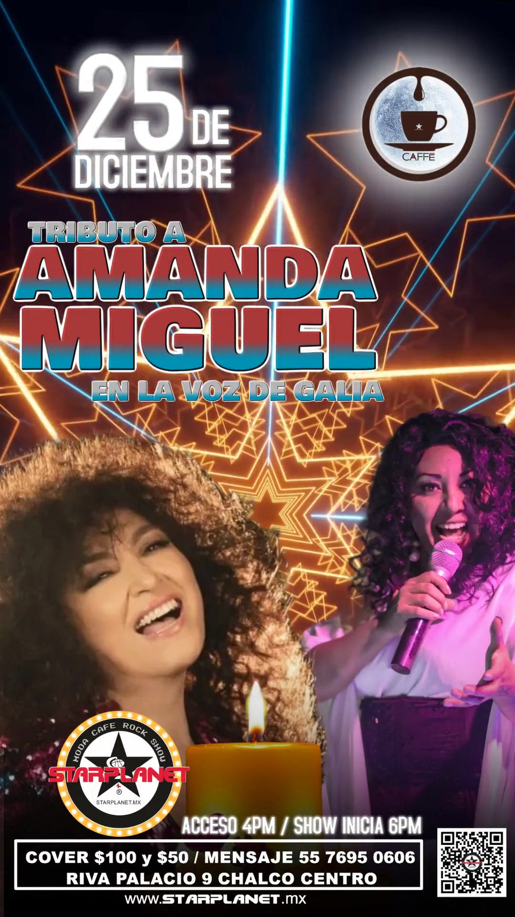 TRIBUTO A AMANDA MIGUEL EN LA VOZ DE GALIA 25 DE DICIEMBRE