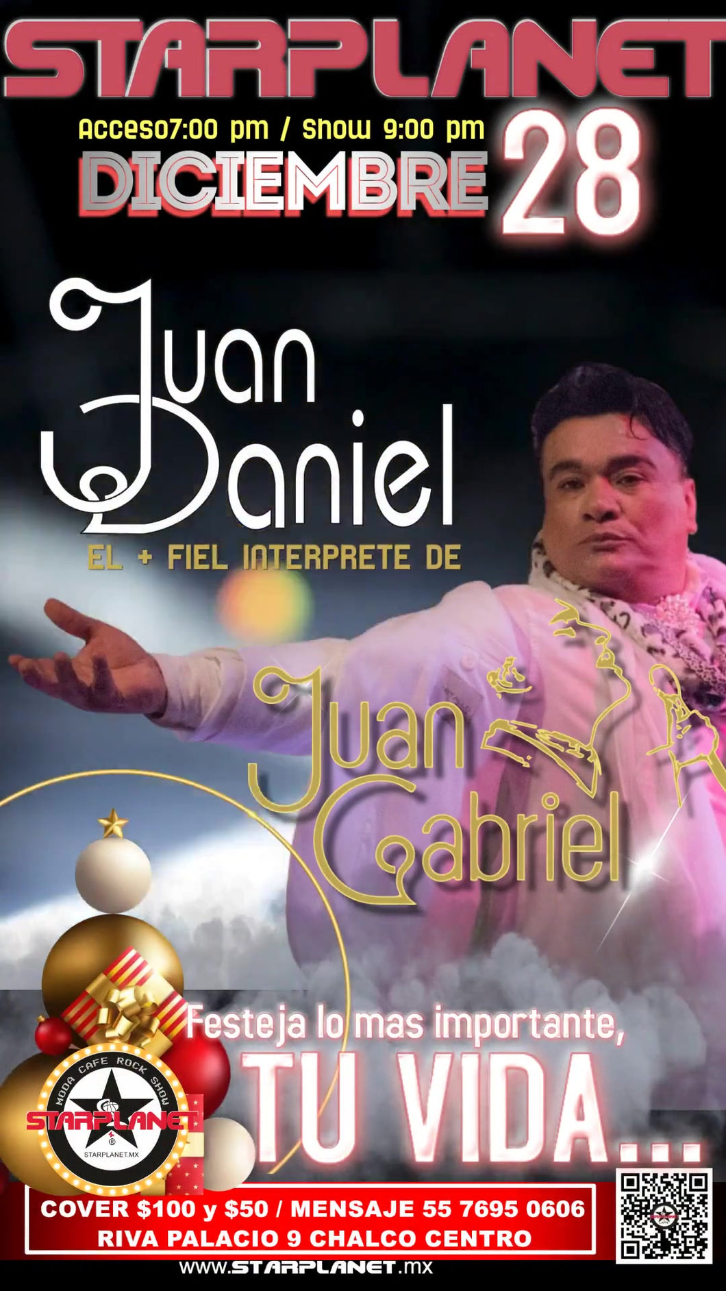 JUAN DANIEL EL MAS FIEL INTERPRETE DE JUAN GABRIEL SABADO 28 DE DICIEMBRE